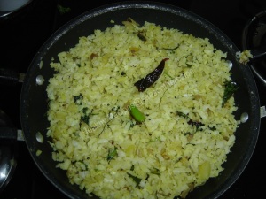 Potato Poha (Konkani: Batate Pova)