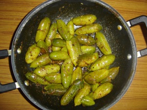 Ivy Gourd Side-Dish (Konkani: Tendli Dhadona Upkari)