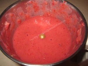 Strawberry flavored Lassi