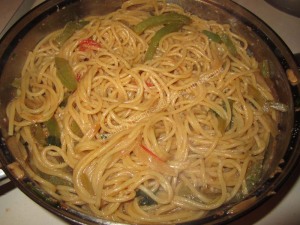 Spaghetti Pasta with Veggies