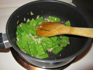 Butter Garlic Glazed Snow Peas