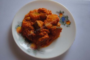 Pumpkin and Peas Masala (Konkani: Dudde Randai)