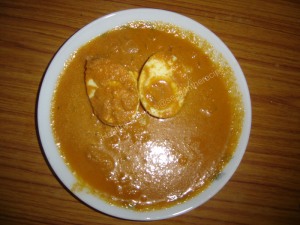 Egg Masala (Konkani: Andi/Mote Ambut)