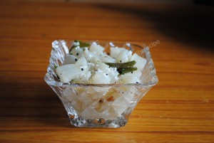 Seasoned Radish (Konkani: Moolangi Upkari)
